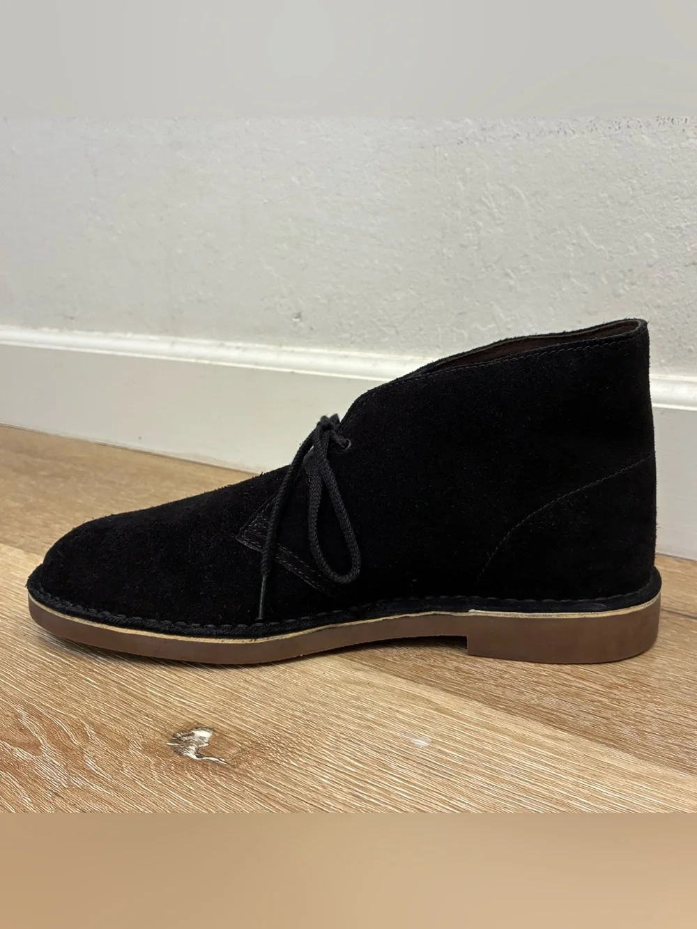 Clarks Bushacre 2 Desert Chukka Boots In Black Suede Men’s Size US 11 EU 44.5